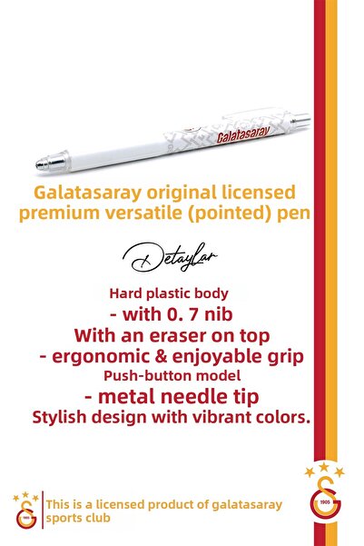 Galatasaray Original Licensed Black Turtleneck Sweat Pen Bracelet Set Gift