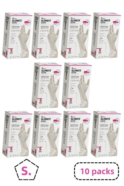 Reflex Slimfit Copolymer Powder-Free Gloves Size S 10 Boxes