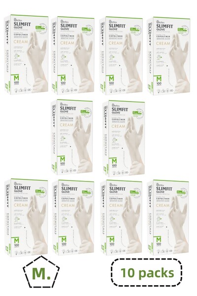 Reflex Slimfit Copolymer Powder-Free Gloves Size m 10 Boxes
