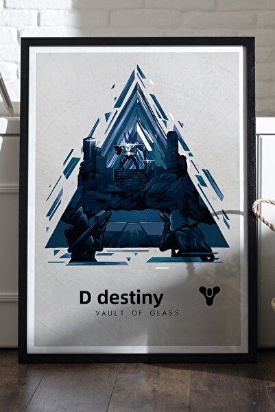 Duvarda Αφίσα Destiny με μαύρο ξύλινο πλαίσιο, διακοσμητική ζωγραφική τοίχου ...