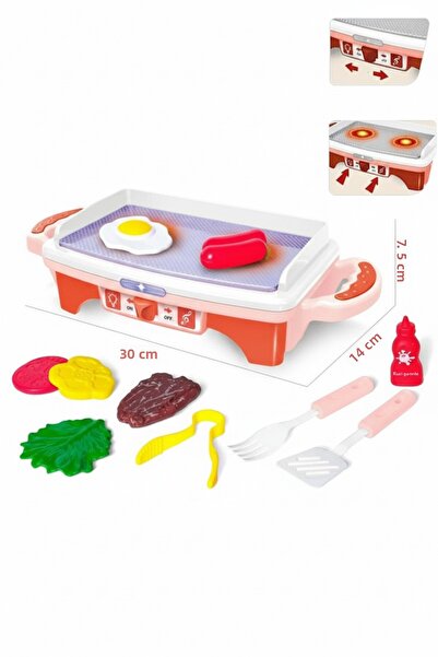 TUENGİ STORE مجموعة ألعاب شواء مع إضاءة وصوت وملحقات