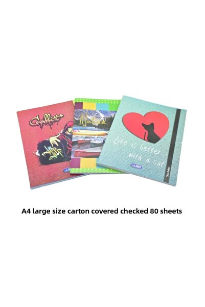 Umut A4 80/4 Cardboard Cover Notebook