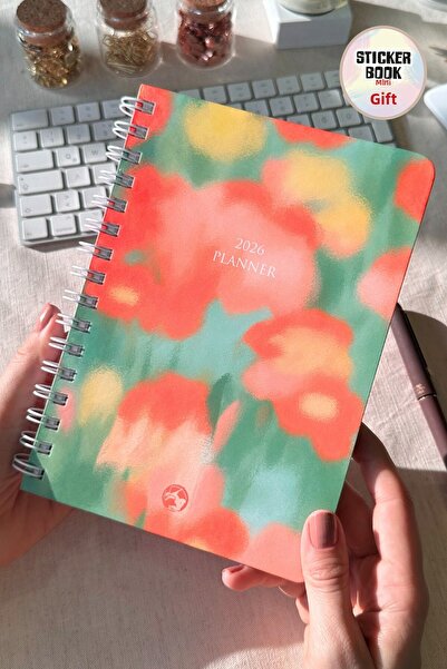 Le Color 2026 Седмичен спирален A5 12-месечен планиращ календар Bloom