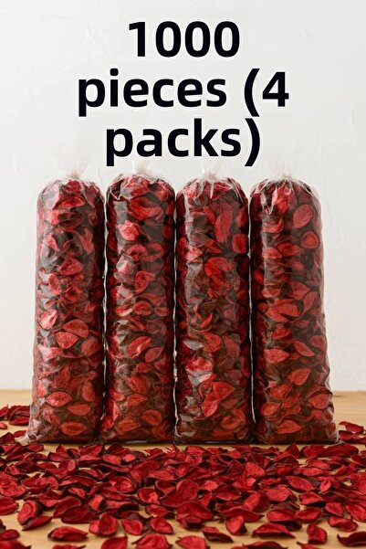 nistabolje 1000 Pieces Dried Rose Dried Leaves Gift Ornament Decor Romantic