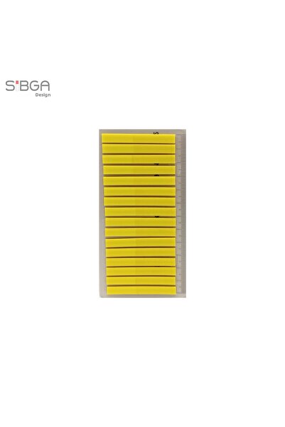 sibga tasarım Жълти цветни тънки ленти 320 листа прозрачни цветни лепящи се б...