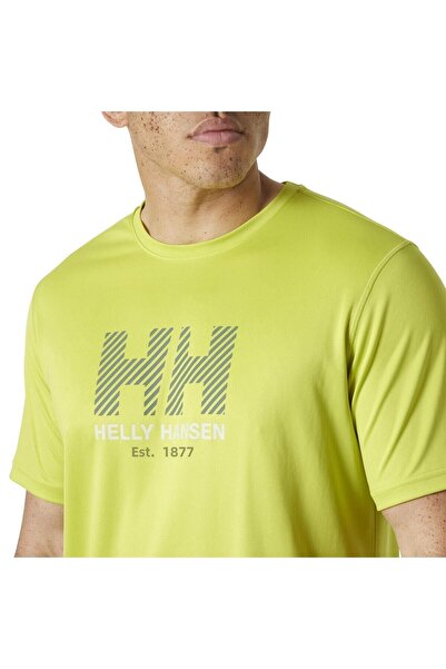 Helly Hansen Men's Hh Tech Graphic T-Shirt 2.0 Hha.49574 Hha.410 Green-Xl