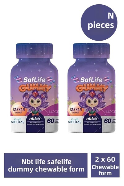 ASFSTORE مجموعة سيدار إن بي تي لايف سافلايف جامي 60 قطعة قابلة للمضغ 2 حبة