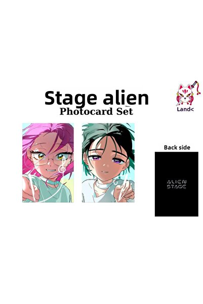 Hara Company Set de carduri foto anime Alien Stage Sua și Mizi / Card de cole...
