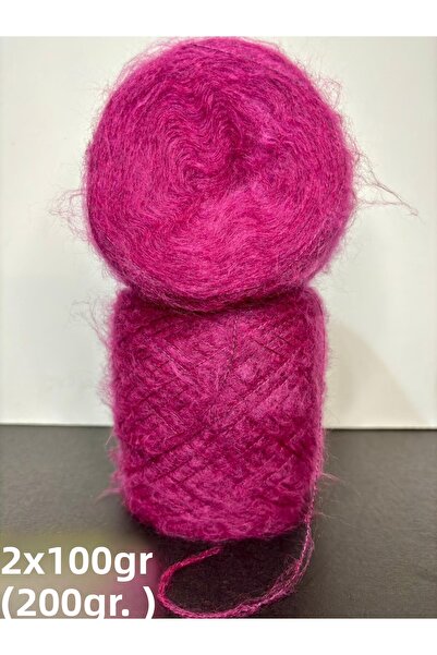 Ana&Kuzusu İplik Фуксия (пухкава) кашмир фина мохерна прежда за плетене