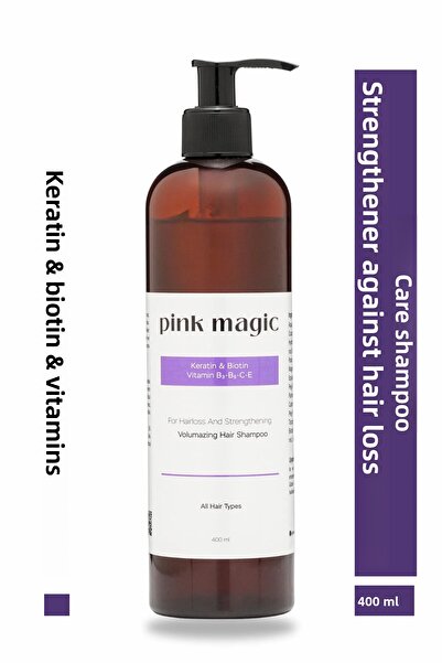 pink magic شامبو العناية المقوية ضد تساقط الشعر - يحتوي على الكيراتين والبيوت...