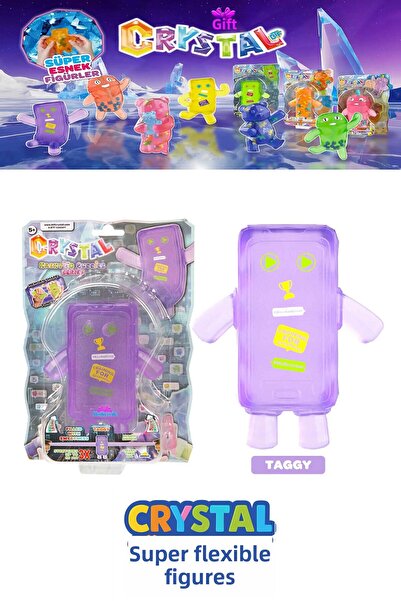 hediyecik شخصية كريستال المرنة القابلة للتمدد من سلسلة هاشتاج بادييز، شخصية ق...