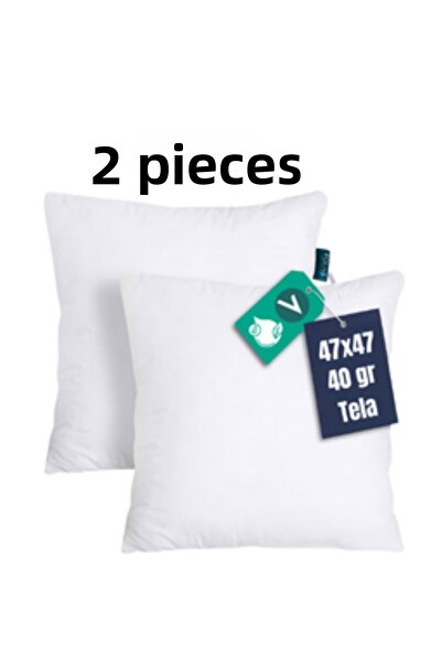 Rolivs Anti-Allergic Bead Fiber Throw Pillow, 2 Pieces Inside