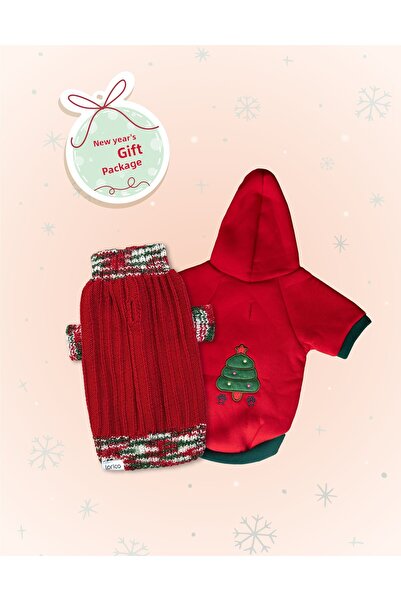 Lorico Dog Christmas Sweatshirt and Sweater Two-Piece Gift Set