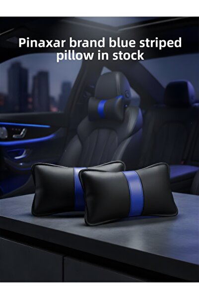 pınaxar وسادة رقبة مخططة باللون الأزرق لسيارة بيجو بارتنر تيبي 2008 وما بعدها...