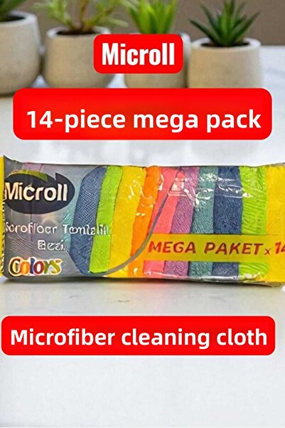 RSI Home Pachet de 14 cârpe de curățare colorate din microfibră