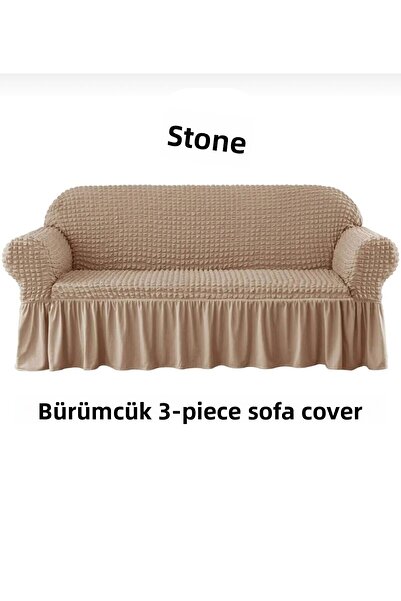 ARTUÇ Husa de scaun din Lycra pentru 3 persoane cu fusta standard