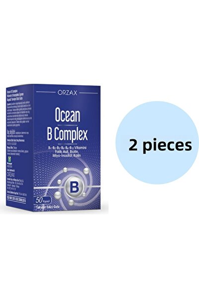 Ocean B Complex Supplement Food 50 Capsules 2 Pieces