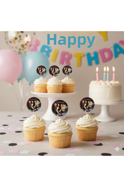 partylady 8 Pieces Blackpink Themed Toothpick Set / Treat Decoration (8 Pieces)