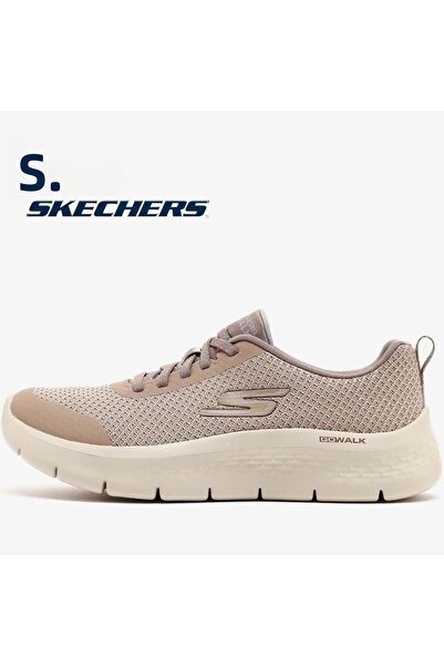 SKECHERS Go Walk Flex Women's Beige/Purple Walking Shoes 125515Tk Tplv