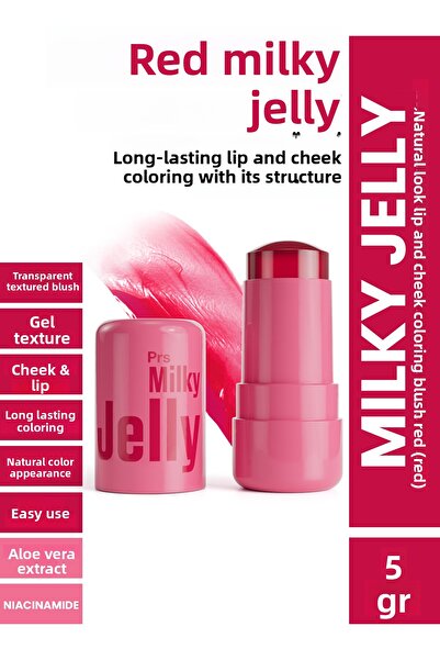 PROCSIN Milky Jelly - Natural Look Lip and Cheek Coloring Red Blush 5 GR