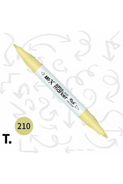 Rich قلم تحديد أكريليك - قلم مزدوج الجوانب رقم: 210