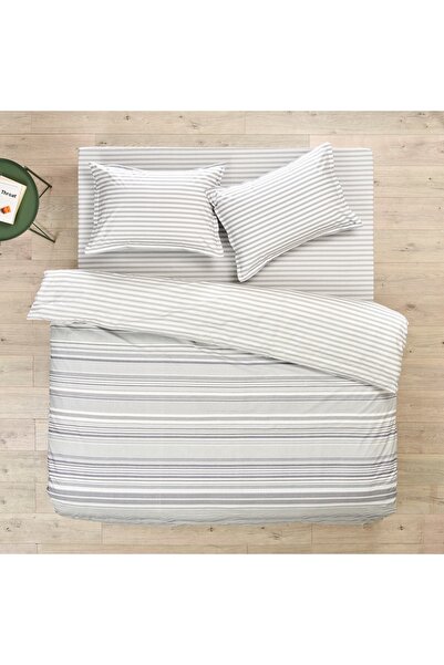 Taç Chain Single Duvet Cover Set Gray