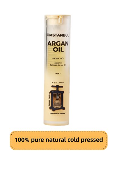 Fimstanbul زيت الأرغان المعصور على البارد 50 مل - زيت أرغان طبيعي نقي 100% رق...