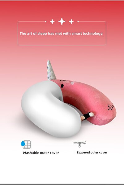 PUFYMAX pernă pentru gât pentru copii, pernă de călătorie cu suport ortopedic...