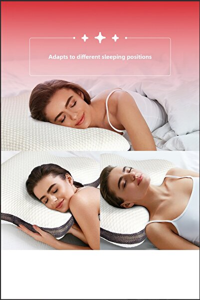 PUFYMAX Orthopedic Snoring Pillow, Visco Particle Snoring Reduction-Prevention Neck Support Pillow (Byz)