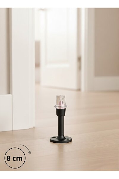 MH MiniHediye Door Handle Stopper Buffer Stopper Holder Grip Plastic Matte Black Stop Silicone 8 cm