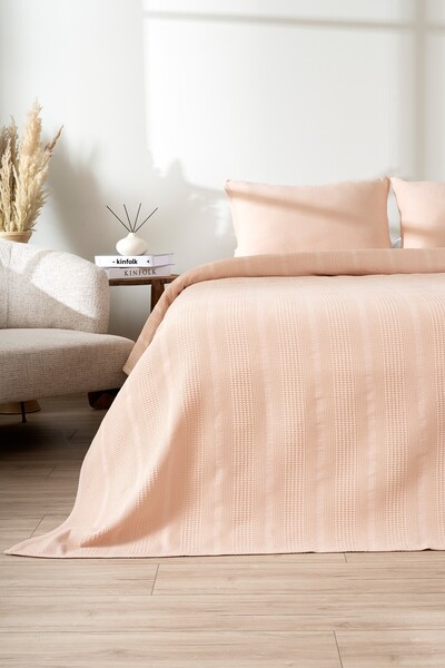 Koza Home Clara Salmon Double Pike Set 2520