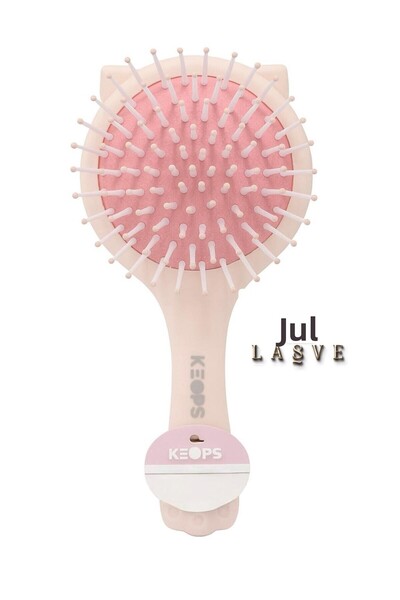 Lasve New Season Keops Mirrored Children's Hair Brush with Cat Figure and Patterns