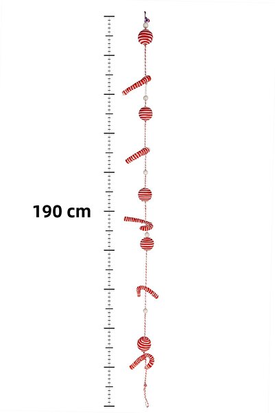 Waldern Premium collection luxury 190cm xl candy cane ball ornament decorative christmas decoration