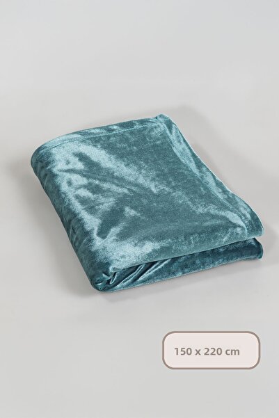 Elart Velvet Tablecloth Rectangular (150X220 cm) Petrol