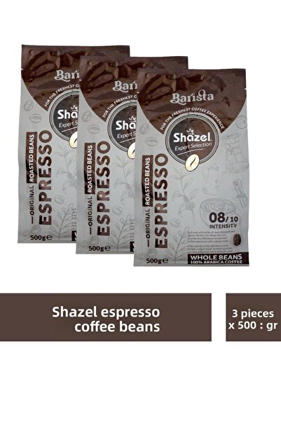 Shazel Çekirdek Espresso Coffee 500 Gr X 3 Pieces