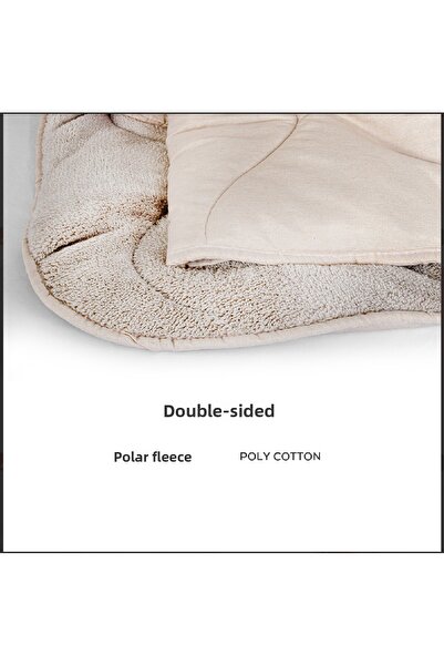 PUFYMAX Welsoft Quilt Set, Double-Sided, Single-Person Set (1 Silicone Pillow and Cover as a Gift) Kapucino