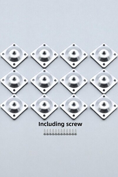 MH MiniHediye (12 Pcs) Furniture Base Armchair Nesting Leg Metal Connecting Apparatus Flat Feet Base with M8 Bolts