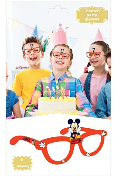 MFM Γυαλιά πάρτι με θέμα Μίκυ Μάους 6 τεμάχια