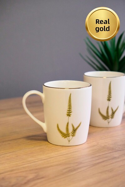 tabakevi Tabak Evi Porcelain Natura Marinum Mug with Handle 9cm 220ml 2 Pcs