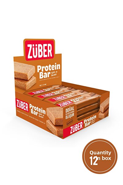 Züber Protein Bar with Milk and Dates - 12 Pieces X 35Gr