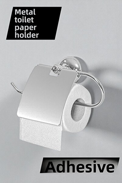 MH MiniHediye Suport adeziv pentru baie, toaletă, hârtie igienică, suport pen...