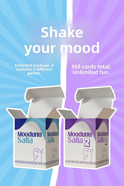 4koma مجموعة موودونو سالا الكبيرة - لعبة مزاجية ممتعة ومرحة - مجموعة الأصدقاء...