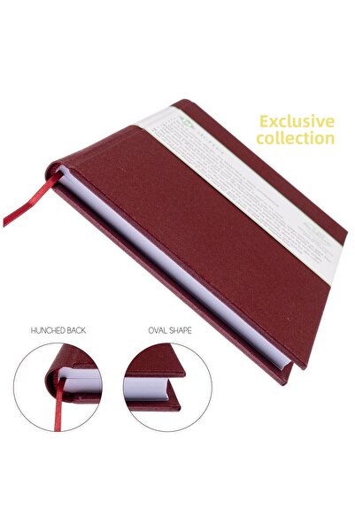 BİDEFTER Piano Notebook (Treble Clef) 100% Handmade, Hand Sewing, 2026 Collection, Genuine Leather Cloth –A/4