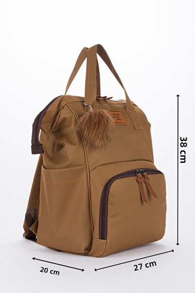 Lui Baby Mother Baby Care Backpack with Thermal Bottle Compartment, Strap Attachment and Keychain Gift