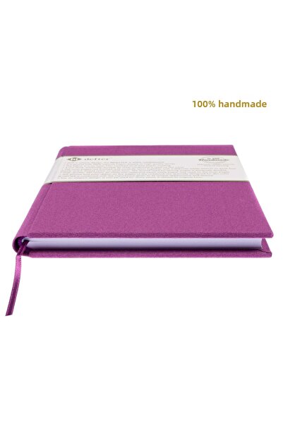 BİDEFTER Music Notebook (Left-Handed, Perforated) 100% Handmade, Hand Stitched – Viscose Fabric Binding - A/4