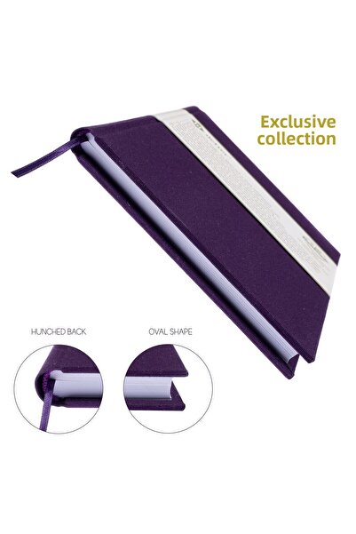 BİDEFTER Music Notebook (Left-Handed, Perforated) 100% Handmade, Hand Stitched – Viscose Fabric Binding - A/4