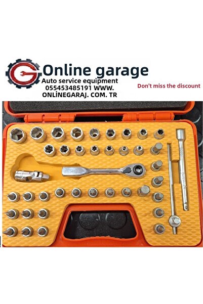 Rico 1/4 Socket Set 41 Piece Mini Ratchet Bits Set