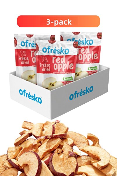 Ofrésko Red Apple Dried Fruit Chips Freeze Dry 3 Pack - Freeze Dried Dried Fr...