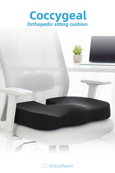 Viscofoam Orthopedic Sitting Cushion Hemeroid Tailbone Coccyx Sitting Cushion...