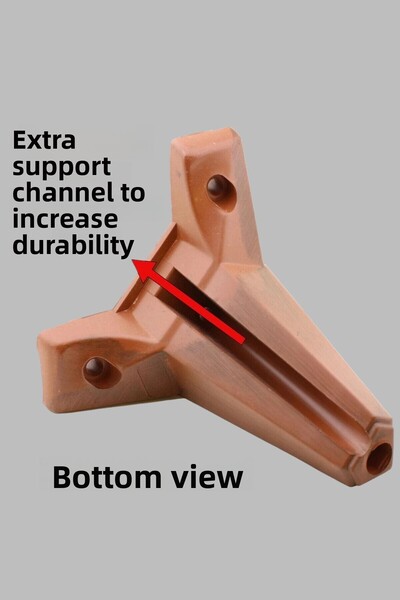 MH MiniHediye Furniture Sofa Armchair Base Tv Unit Riser Leg Feet 12 cm Wooden Patterned Leg